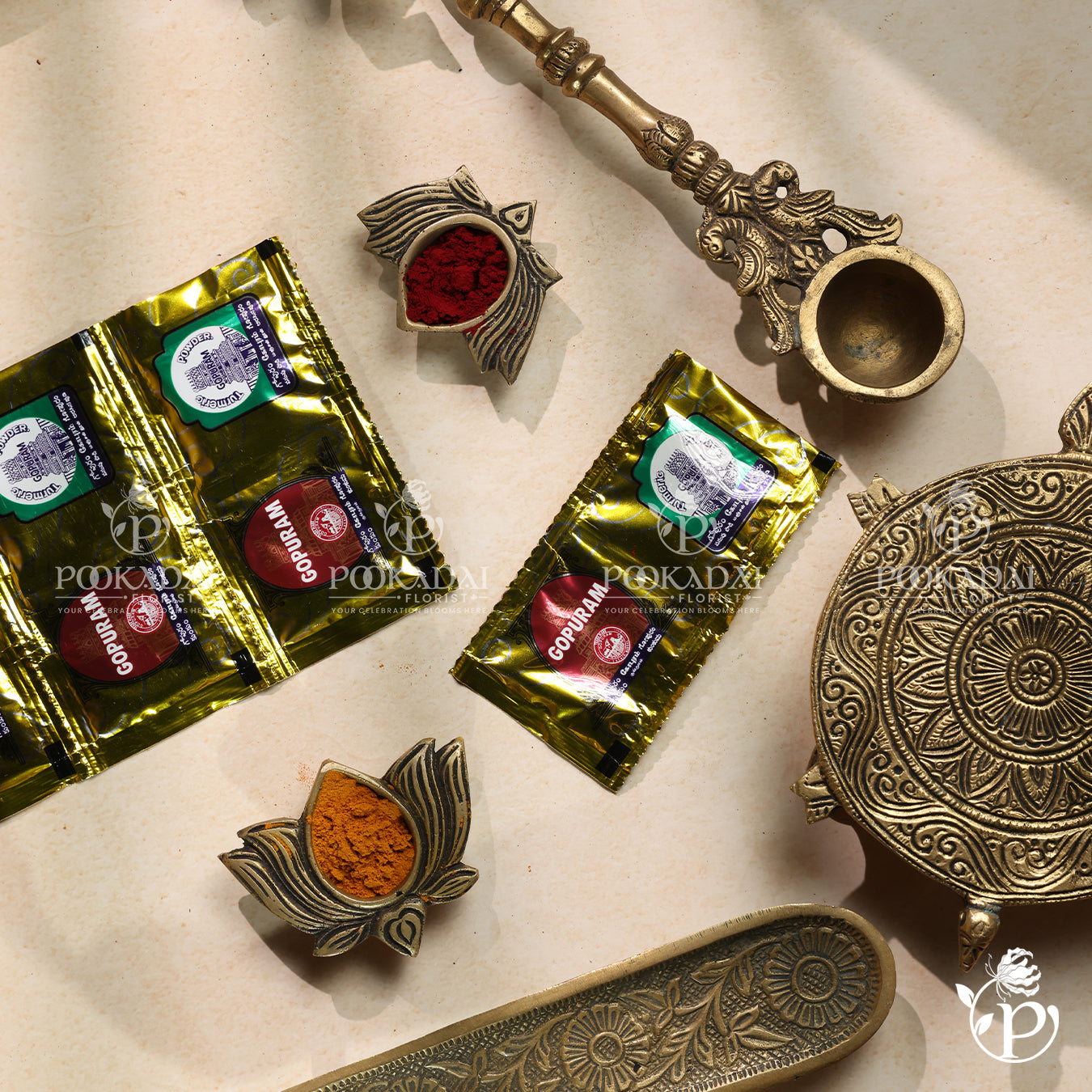 Gopuram- Haldi & Kumkum Thamboolam Combo Pack