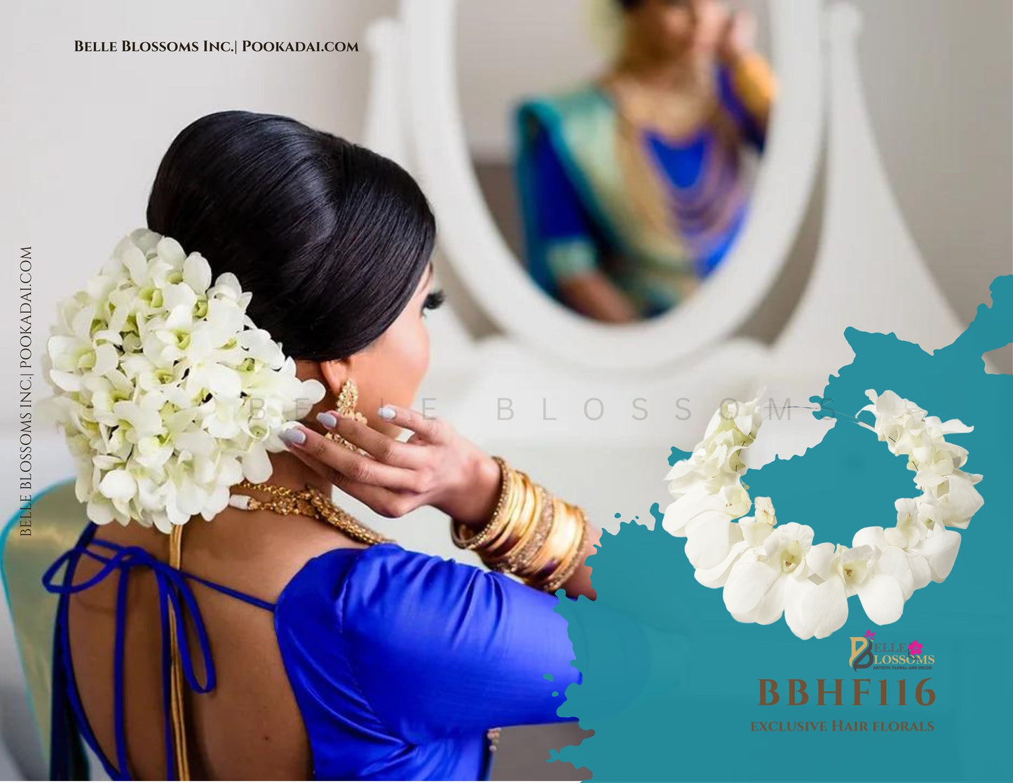 Hair Floral - Wired Orchids ( BBHF116)