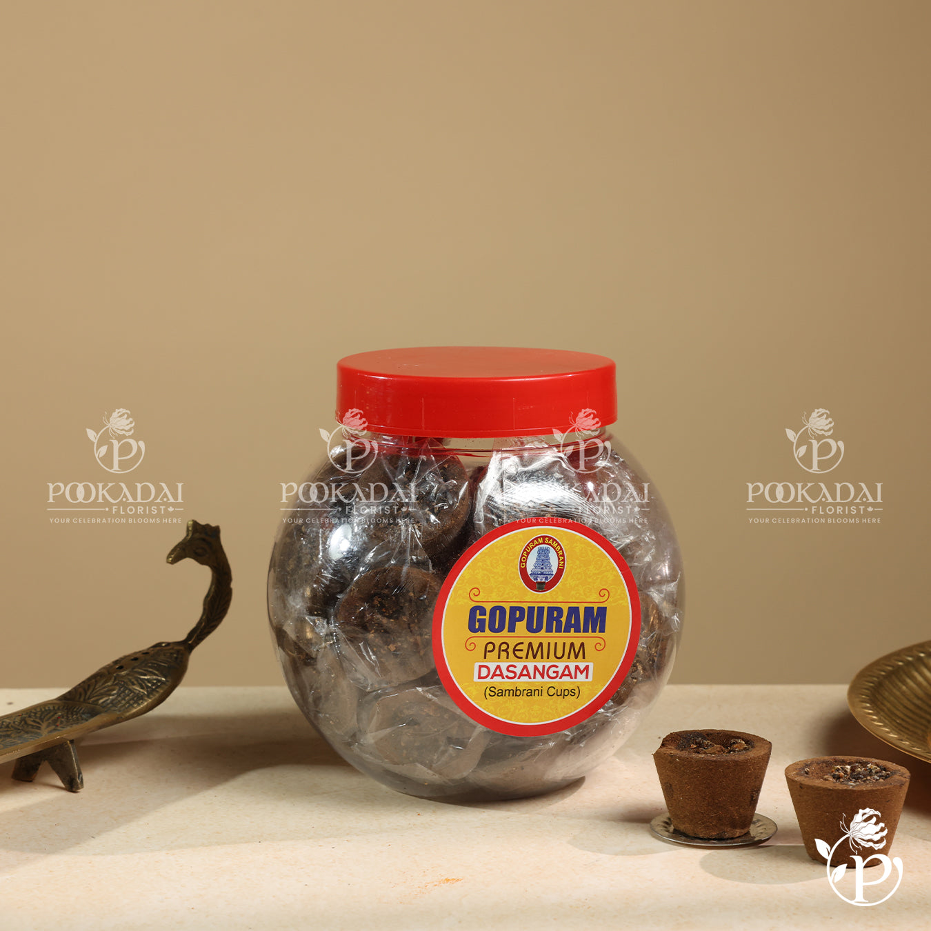Dasangam Premium Cup Sambrani | Cup Sambrani | Dhoop Cups - 30 CUPS