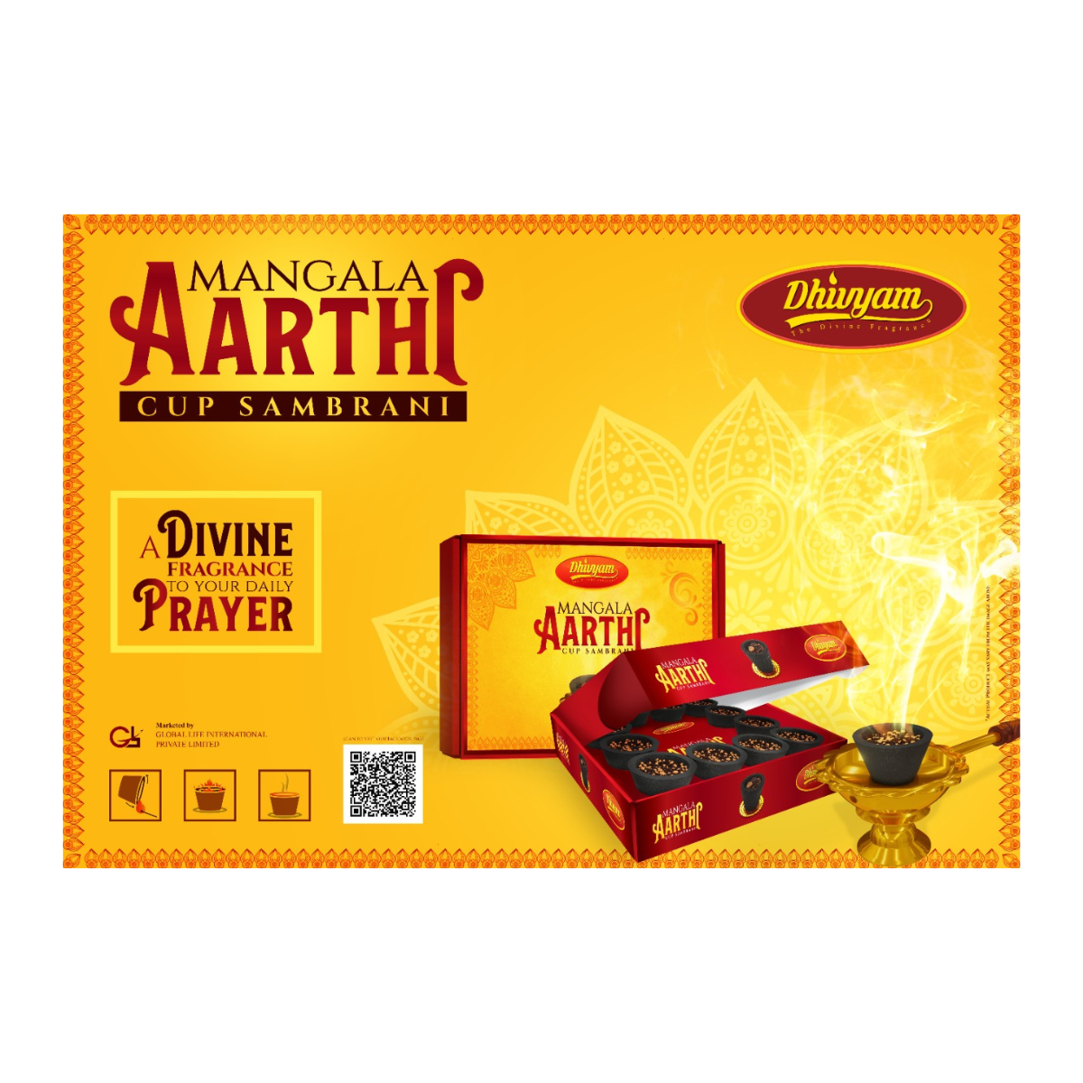 Mangala Aarthi Cup Sambrani - 12 Cup