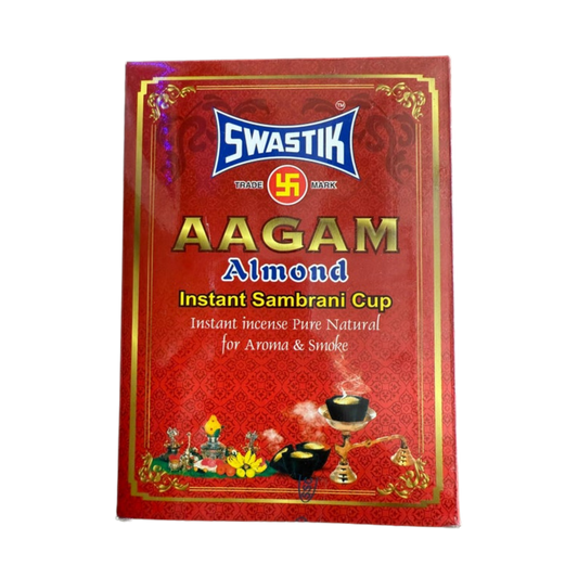 Swastik Aagam Almond Instant Sambrani Cup (12 Cup)
