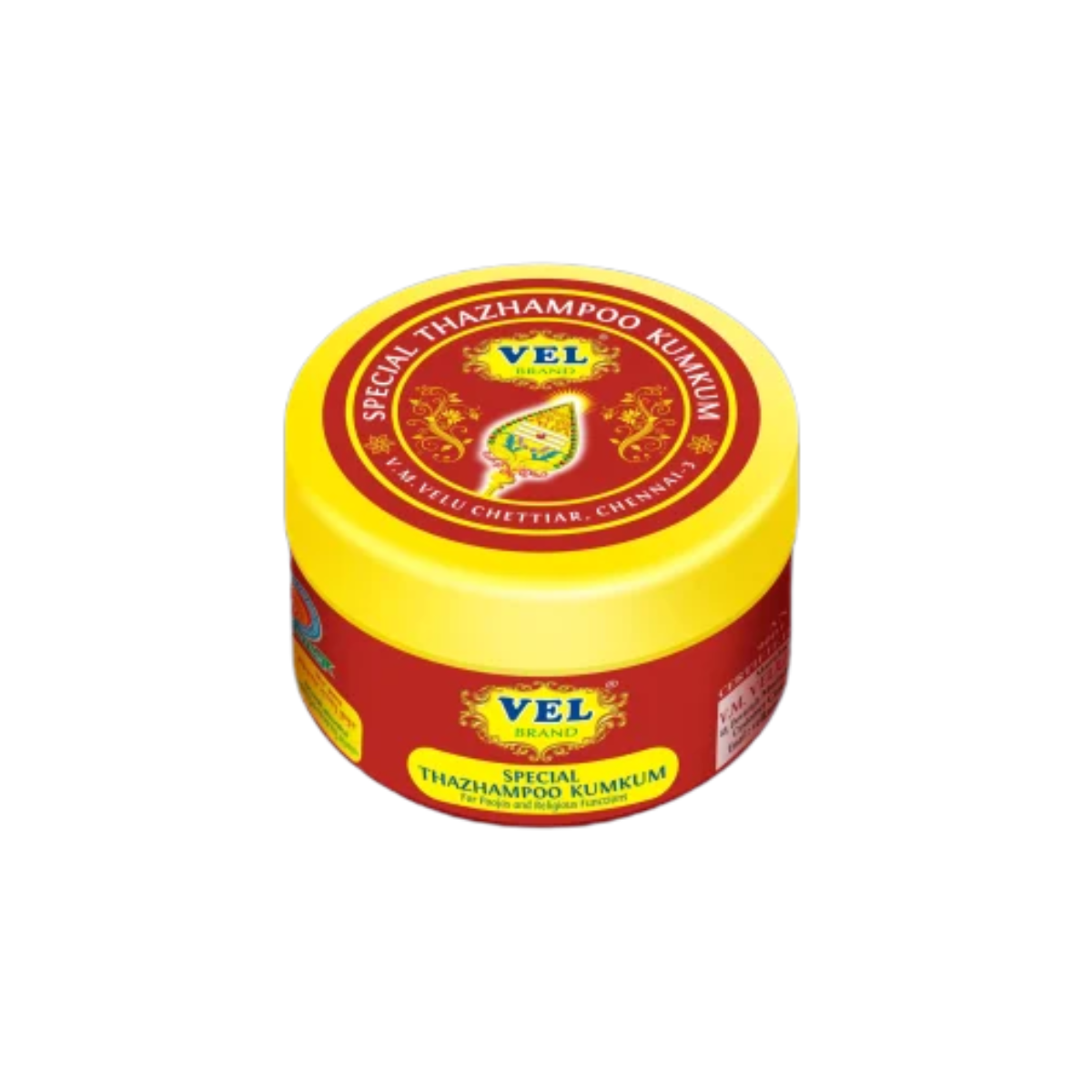 Vel Brand Thalampoo Red Kumkum – 15g