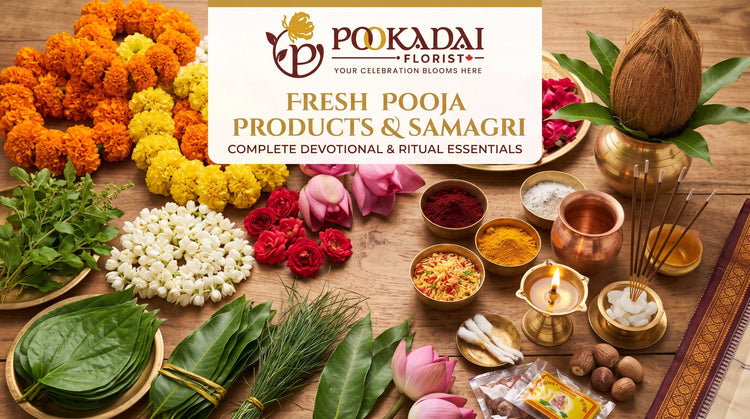 Fresh Pooja Products & Samagri | Pookadai Florist