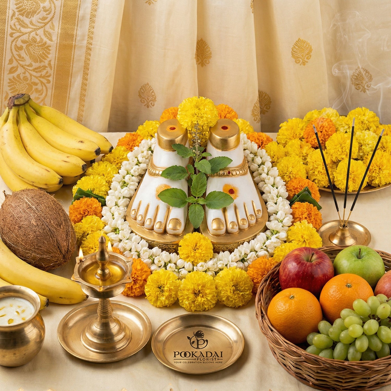 Ekadashi Vrat Essentials | Vishnu Puja Flowers & Fasting Samagri