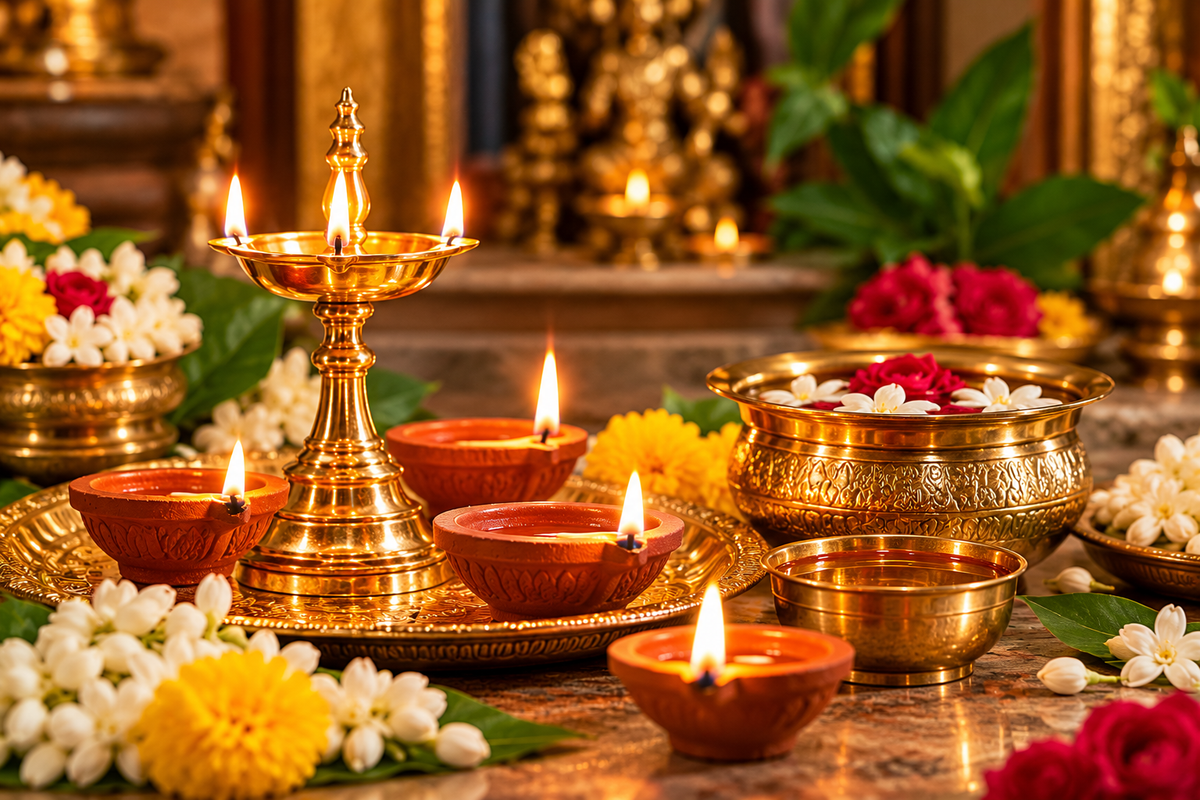 Diya, Oil & Holy Water