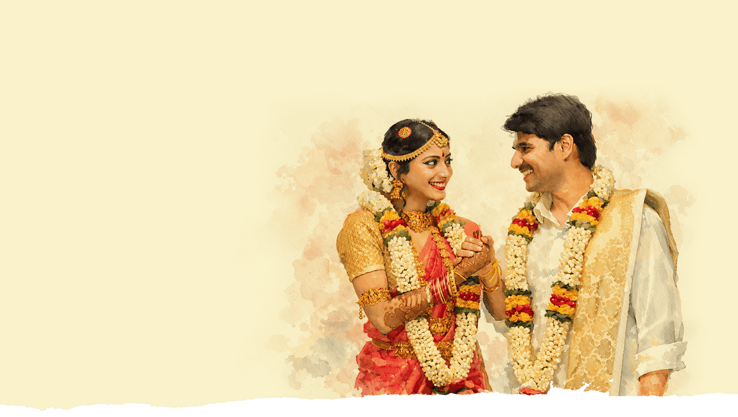 Traditional Red and White Rose Wedding Jai Malas and Maathu Malai for Indian Brides and Grooms.