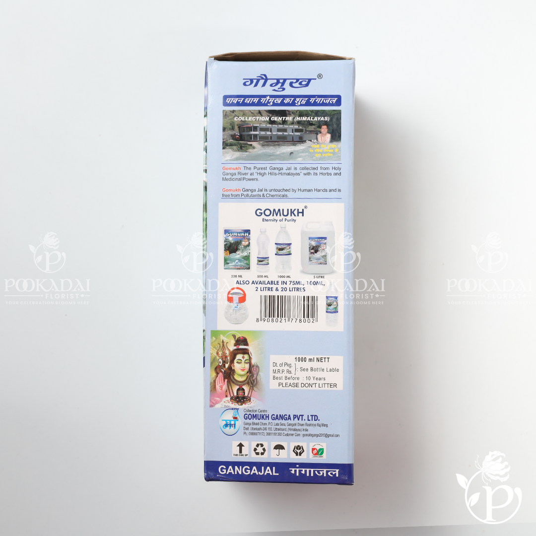 GOMUKH Gangajal Pure Bottle | Holy Ganga Water | Ganga Theertham