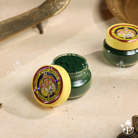 Gopuram Green Kumkum for Pooja – 30g