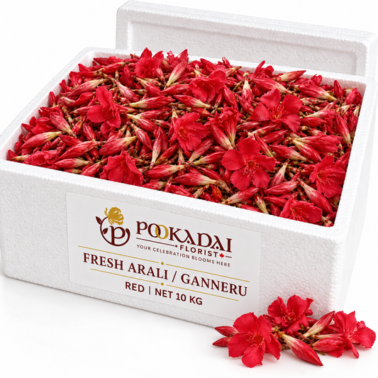 Fresh Arali / Ganneru Flowers – Bulk Box (10 KG)