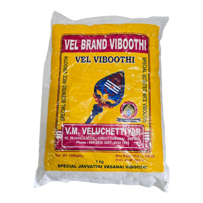 Vel brand - Elegant Special Vibhuti/ Viboothi (1kg)