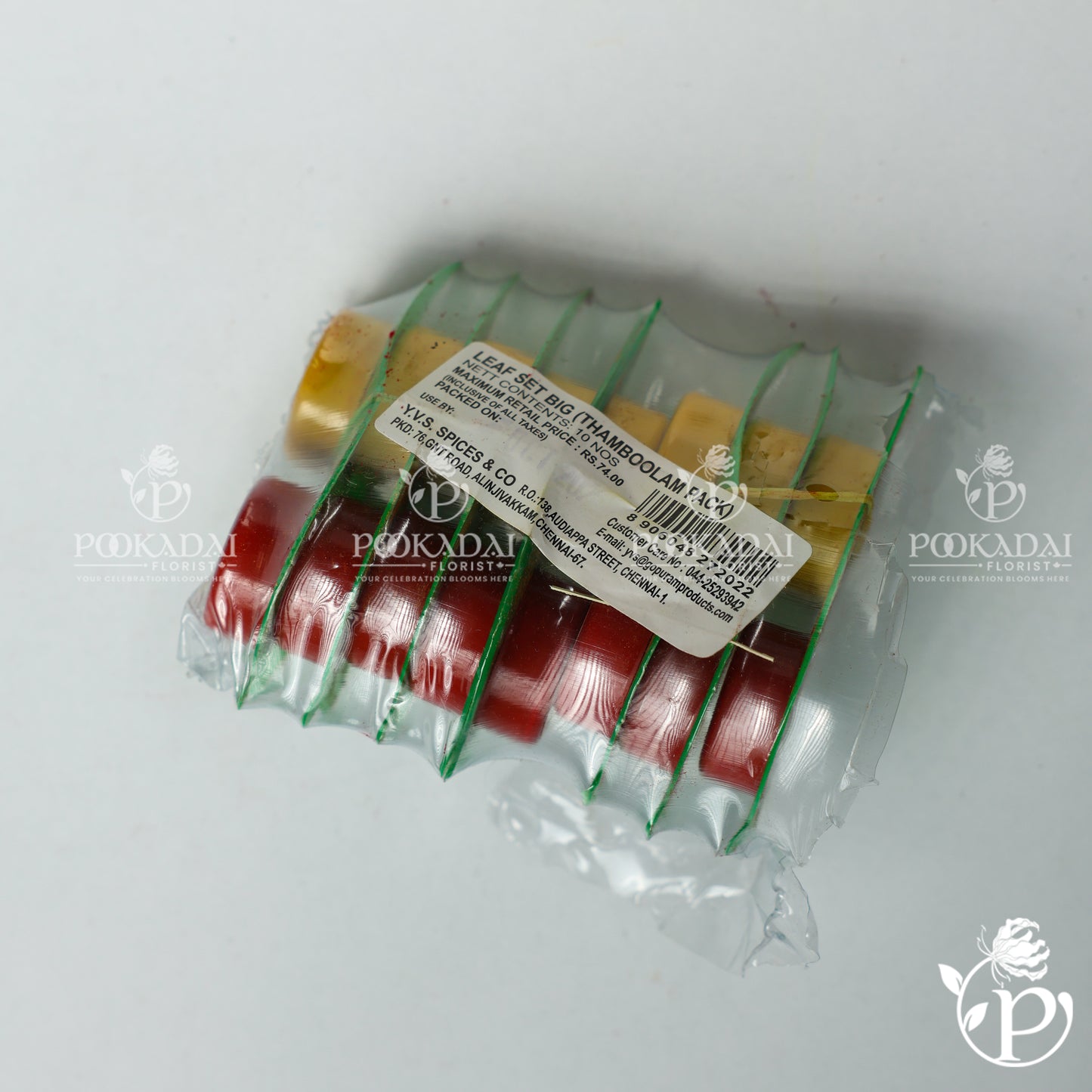 Kumkum Turmeric Leaf Set | Betel Leaf Set | Vetrilai Set | Paan Patta Set – Small & Large