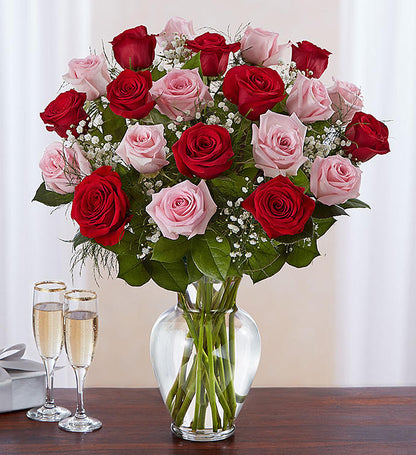 Classic Dozen OR More Rose Vase - Pookadai Florist Toronto