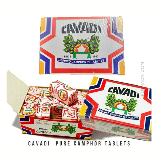 Cavadi Pure Camphor Tablets - Pookadai Florist Toronto