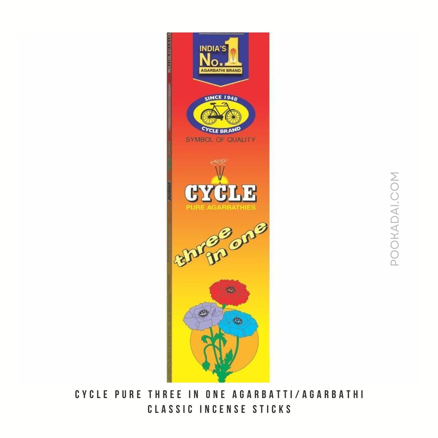 Cycle Pure Three in One Agarbatti/Agarbathi Classic Incense Sticks - Pookadai Florist Toronto